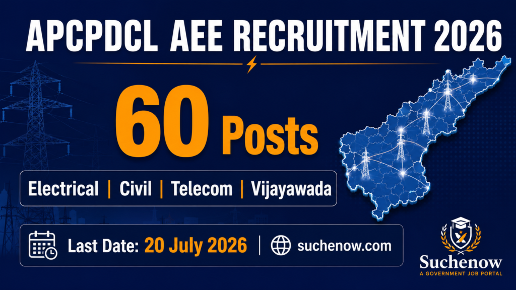 APCPDCL AEE Recruitment 2026 60 Vacancies