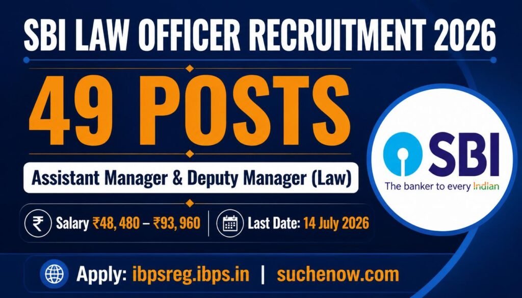 SBI Law Officer Recruitment 2026