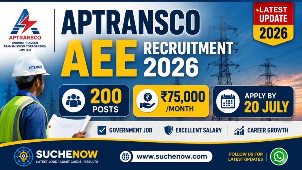 APTRANSCO AEE Recruitment 2026 Assistant Executive Engineer Electrical Jobs